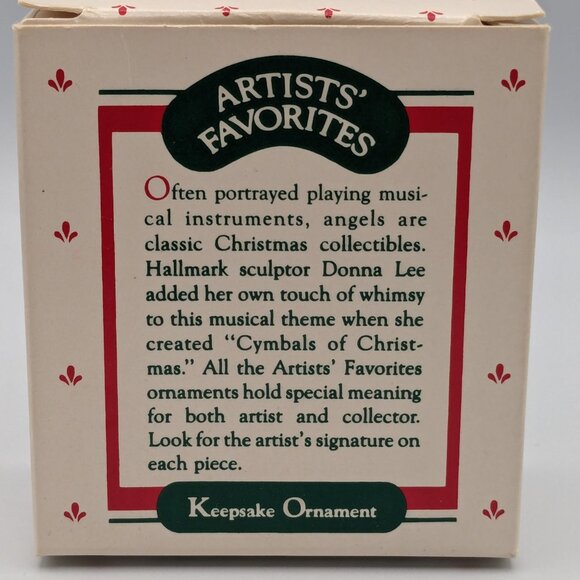 Hallmark Keepsake Cymbals of Christmas 1988, Vintage Christmas Ornament - Picture 9 of 11